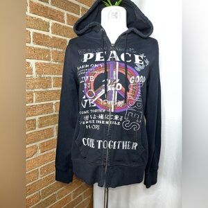 Lucky Brand Graphic Peace Hoodie jacket - M